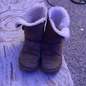 UGG Tan Kids Boots with Cream Lining